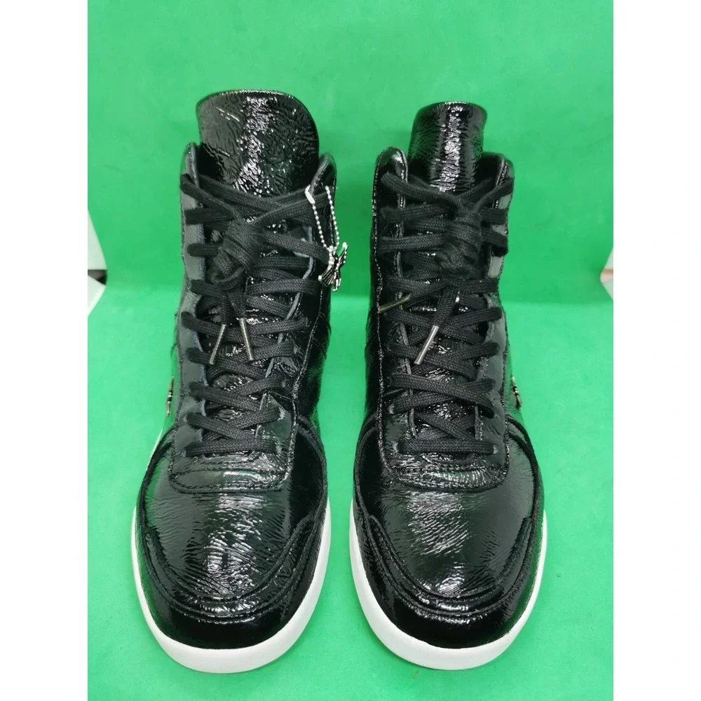 Creative Recreation Milano Hi Men's Black Shining Sneakers Size 8 High Top